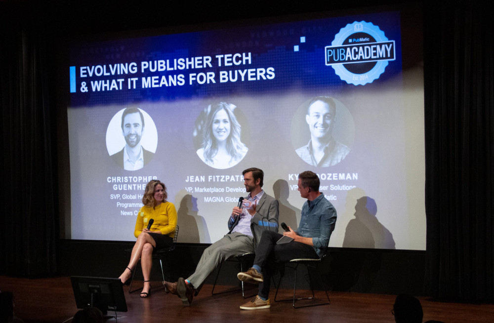 Kyle Dozeman, VP, Advertiser Solutions, PubMatic speaks with Jean Fitzpatrick, VP of Marketplace Development, MAGNA Global and Christopher Guenther, SVP, Global Head of Programmatic, News Corp