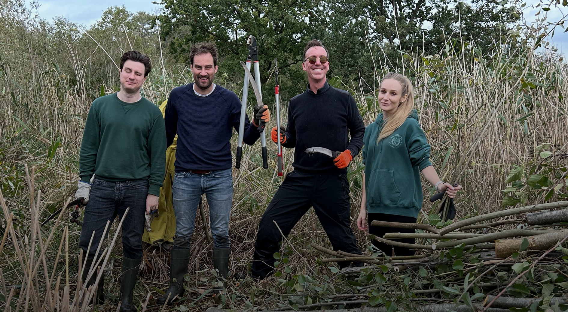 The Amsterdam office volunteered for Natuurmonumenten by cutting trees to make way for nesting birds