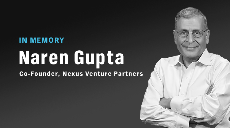 Photo of Naren Gupta with the text 