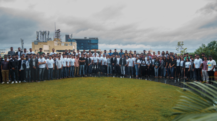 A group of employees participating in the PubMatic Hackathon