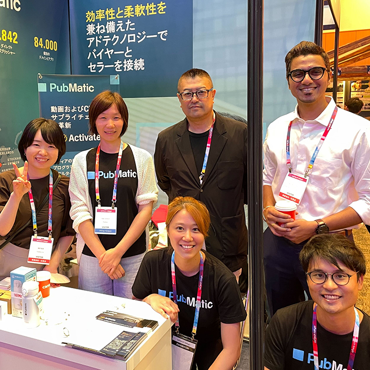 The Japan team proudly hosting the PubMatic booth at ad:tech Tokyo.