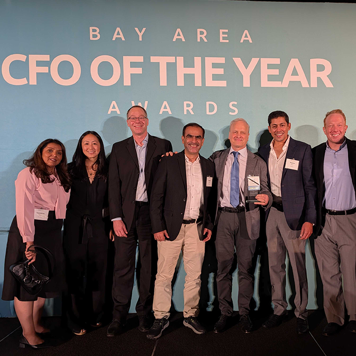 Cheering on CFO Steve Pantelick for his nomination at Bay Area CFO of the Year Awards.